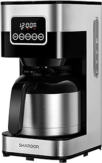 SHARDOR Electric Burr Coffee Grinder 2.0 Bundle Programmable Coffee Maker with 8-Cup Thermal Carafe